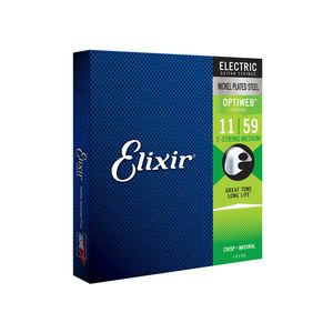 Encordoamento Elixir Optiweb 011 Medium para Guitarra 7 Cordas