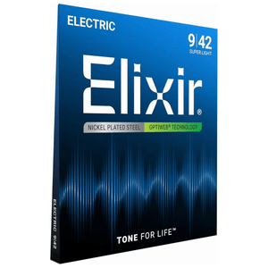 Encordoamento Elixir Optiweb 009 Super Light para Guitarra