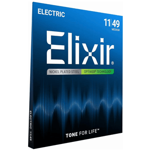 Encordoamento Elixir Optiweb 011 Medium para Guitarra